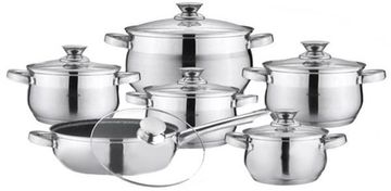 Набір каструль з нерж. стали 12 попер. Bohmann BH 0522
