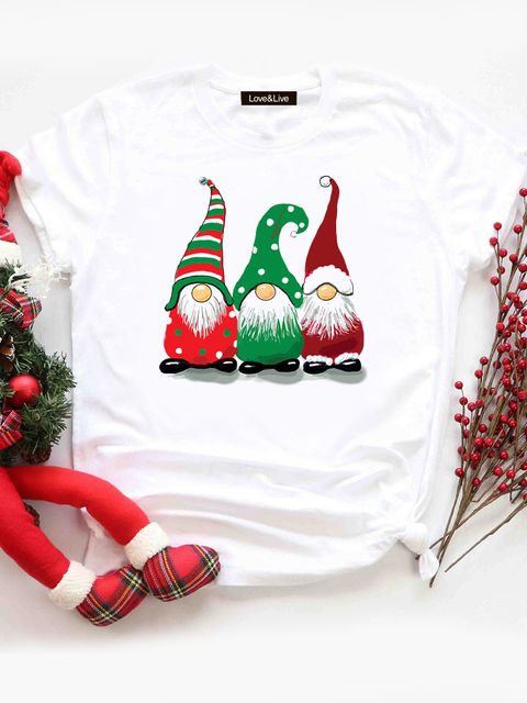 Футболка мужская белая Christmas gnomes Love&Live фото 1