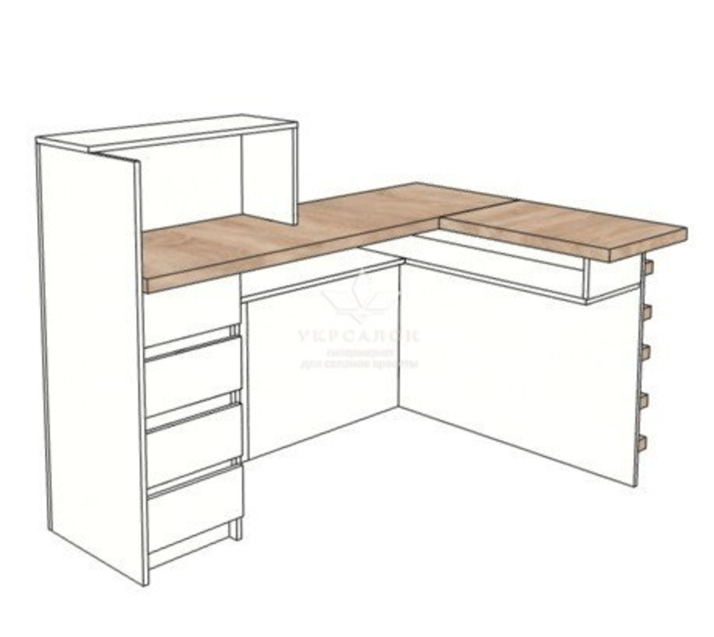 Стойка администратора угловая Style