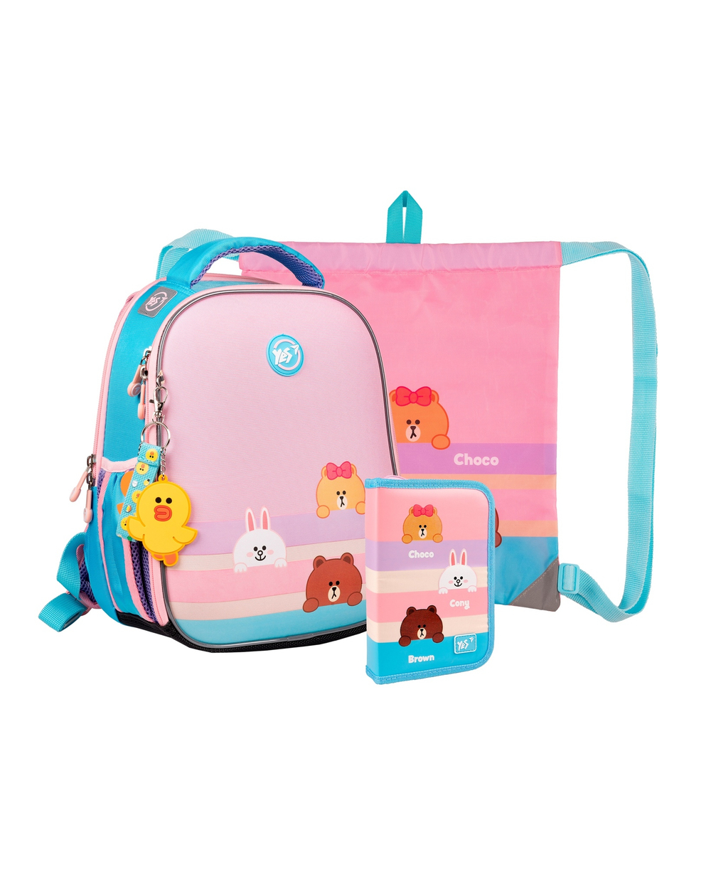 Набір колекційний (рюкзак, сумка, пенал) YES H-100_Collection Line Friends (арт. 559801)