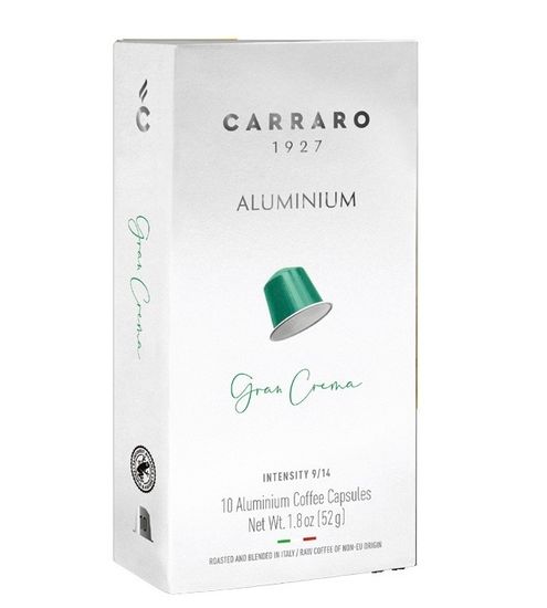 Кофе в капсулах Nespresso Carraro Aluminium Gran Crema 10 шт
