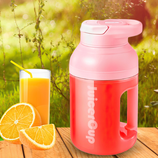 Портативний переносний блендер-пляшка для соку і смузі JuiceCup AND362 420 мл Рожевий/205