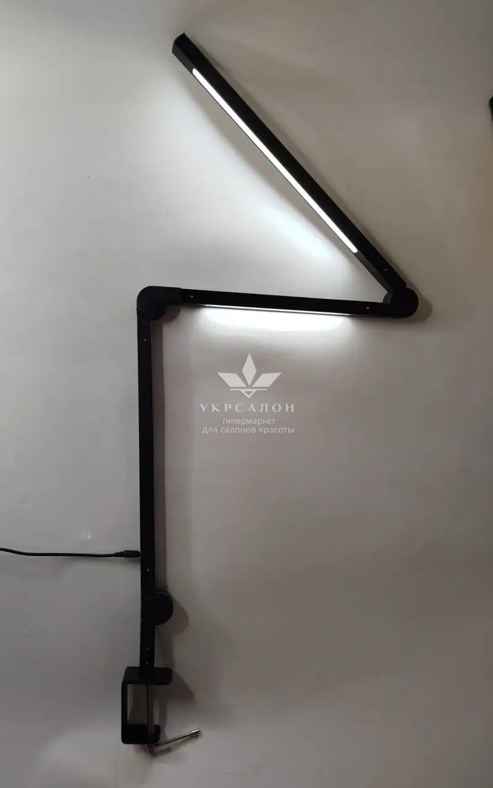 Настольная лампа Global Fashion SM-6621 на струбцине, 37 Вт, черная