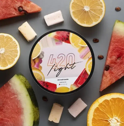 Табак 420 Light Летний Вайб (Арбуз Лимон Жвачка) 100г