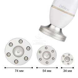 Вакуумно-шариковый массажер 2-в-1 Delica Вакуум + Нагрев