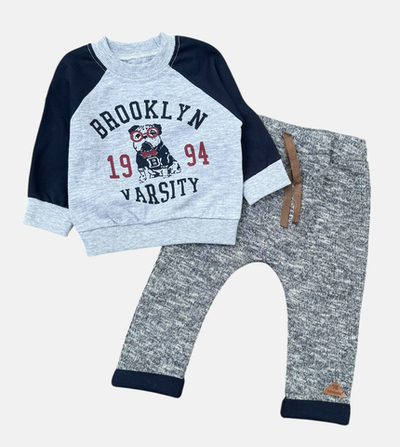 Костюм 2 в 1: світшот, штани "Brooklin", двунитка ТМ "Be boo"