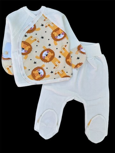 Комплект 2в1: льоля, повзунки "Принт", футер ТМ “Happy ToT” (62 см)