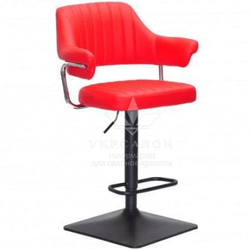 Стульчик для визажа Jef Black quadro