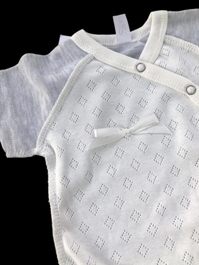 Комплект 3в1: боді з коротким рукавом, шапочка, повзуни “Ніжність”, рібана трансфер, інтерлок ТМ “Sweet Mario” (56 см)