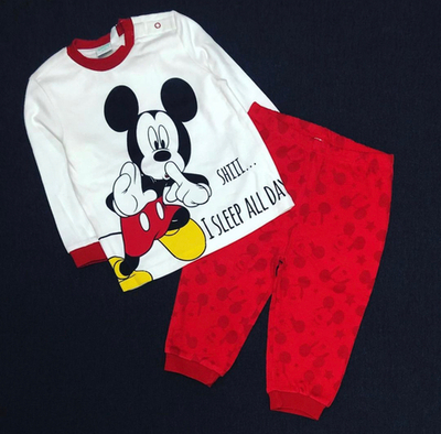 Костюм для дому та сну (піжама) "Міккі", бавовна "Original marines"