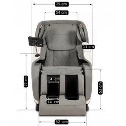 Масажне крісло Maxvel, сіре