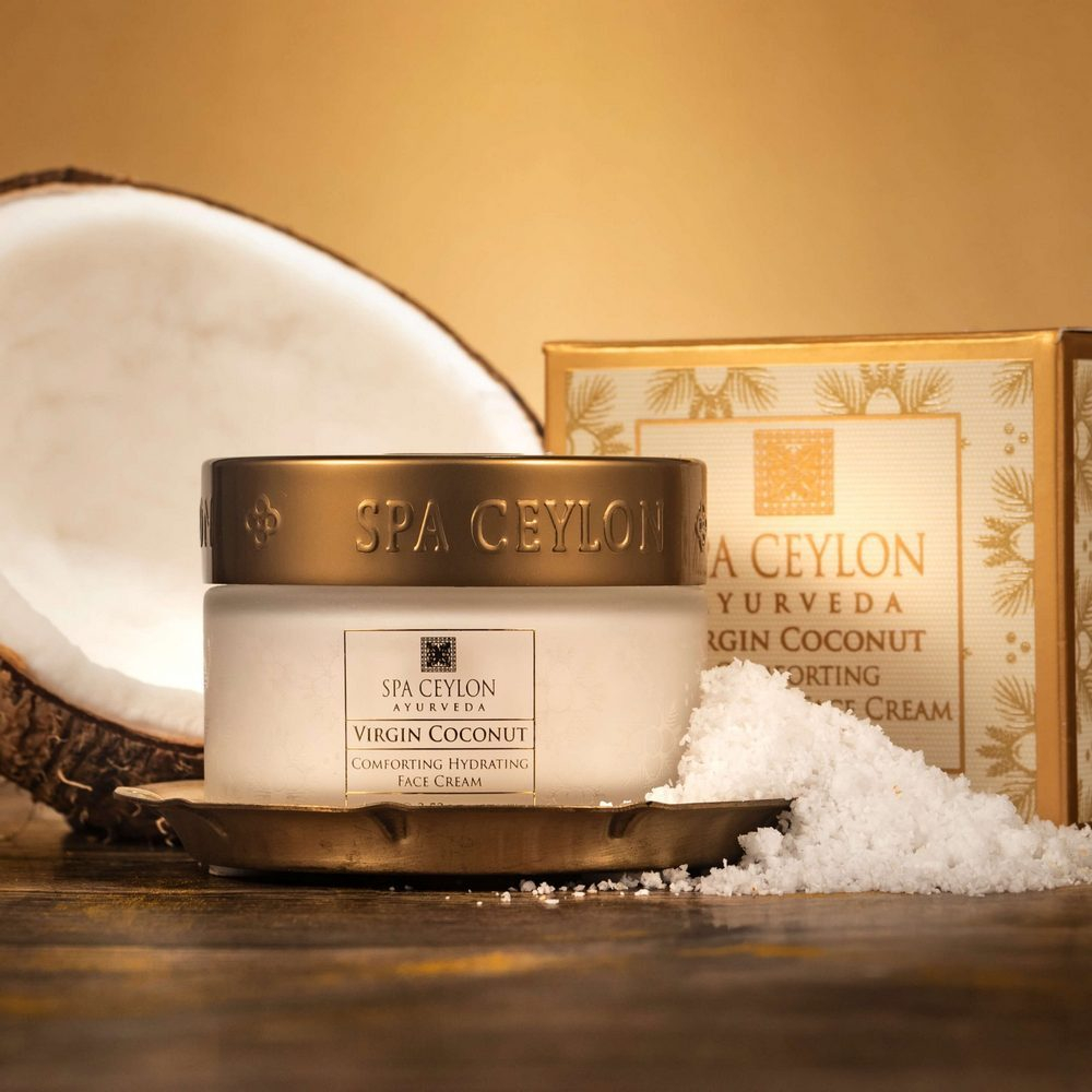 Успокаивающий крем для всех типов кожи Королевский кокос 100 г, SPA Ceylon
