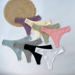 Стрінги в широкий рубчик