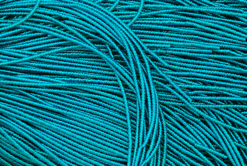 Фигурная канитель "Бамбук" аквамарин 2,1мм