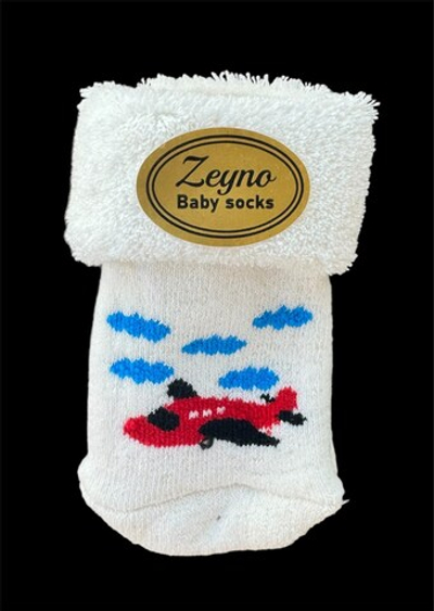 Шкарпетки "Plane", махра ТМ "Zeyno" (0-6 міс)