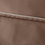 Комплект постельного белья Однотонный Сатин Премиум широкий кант OCPK030