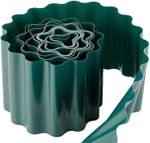 Бордюрная лента садовая, волнистая, 20см х 9м зеленая