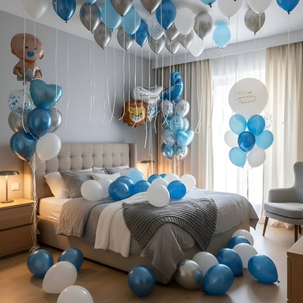 Шарики на выписку из роддома Лев