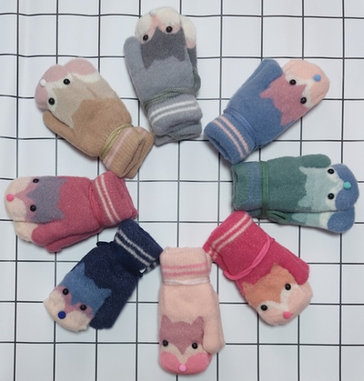 Рукавиці "Білочка", вовна (2-4 роки)