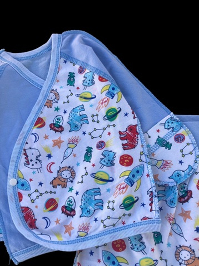 Комплект 2в1: льоля, повзунки "Принт", кулір, ТМ "Happy ToT" (50 см)