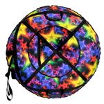 Надувные санки-ватрушки  для катания с горки "Звезда" диаметр 100 см. (Оксфорд, ПВХ)