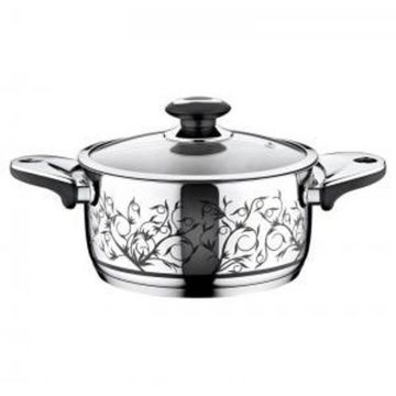 Каструля 3,7 л Krauff 26-158-033 зі скляною кришкою, діаметр 22 см