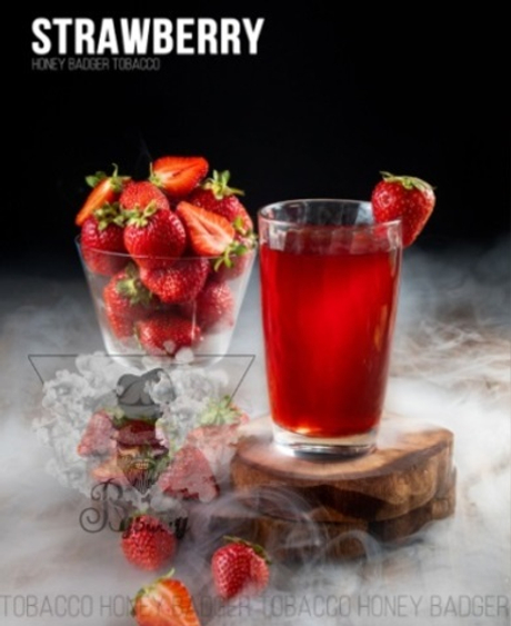 Табак Honey Badger Strawberry (Хани Баджер Клубника) Mild 40г УЦЕНКА/Просрочка