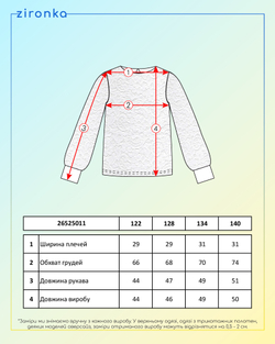 Блузка біла для дівчинки (арт. 2652501101)