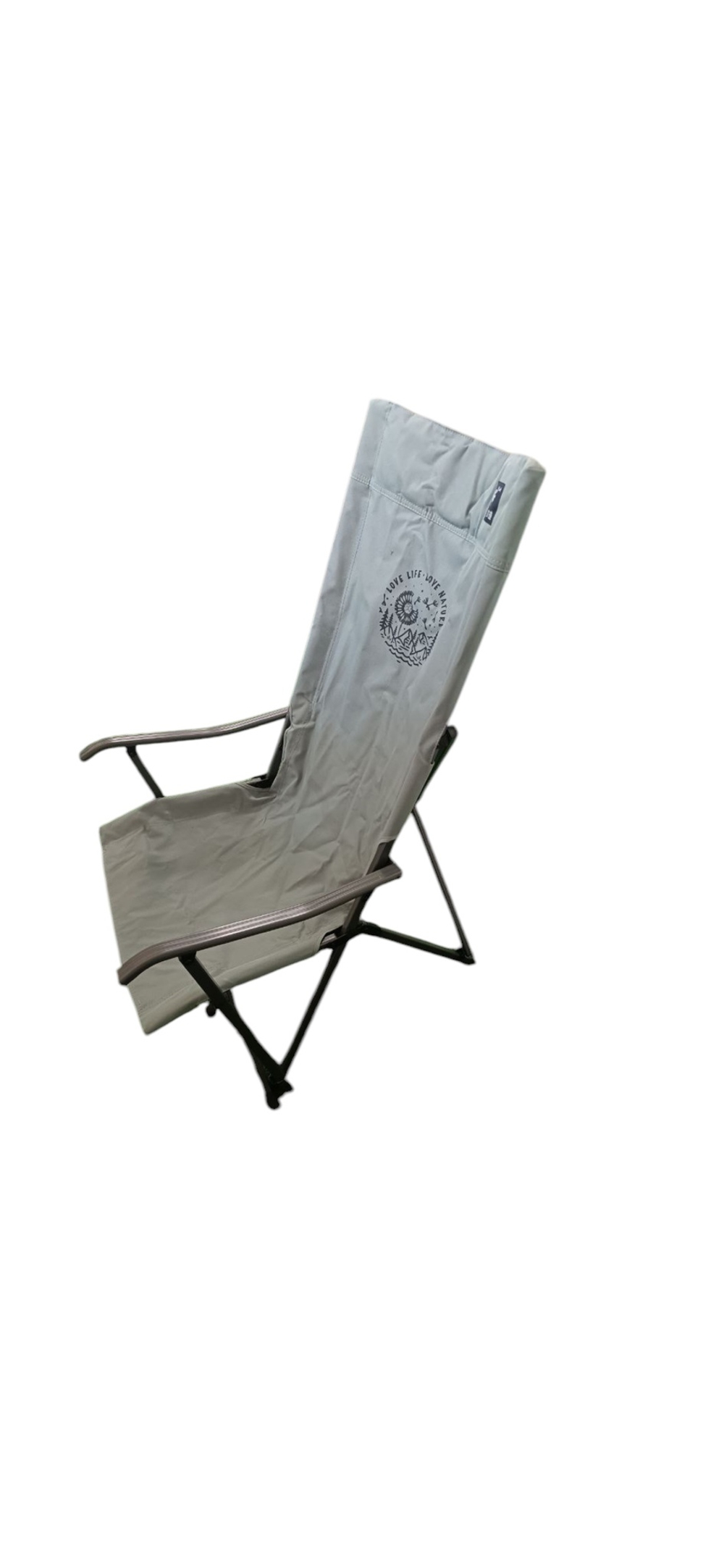 Кресло с высокой спинкой походное с чехлом