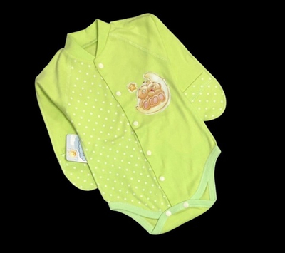 Боді з довгим рукавом "Принт", інтерлок ТМ "Happy ToT" (62 см)