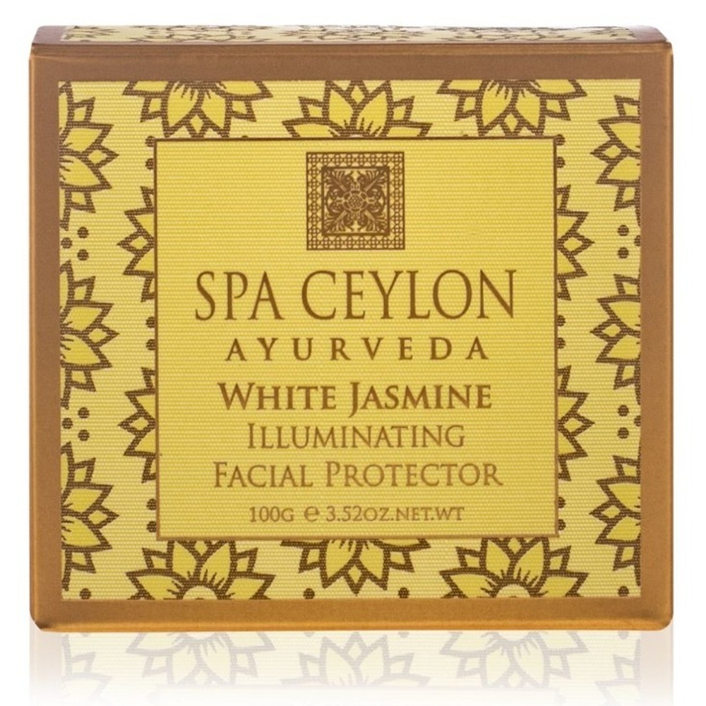 Крем-протектор із ефектом сяйва для сухої шкіри Білий жасмин 100 г, SPA Ceylon