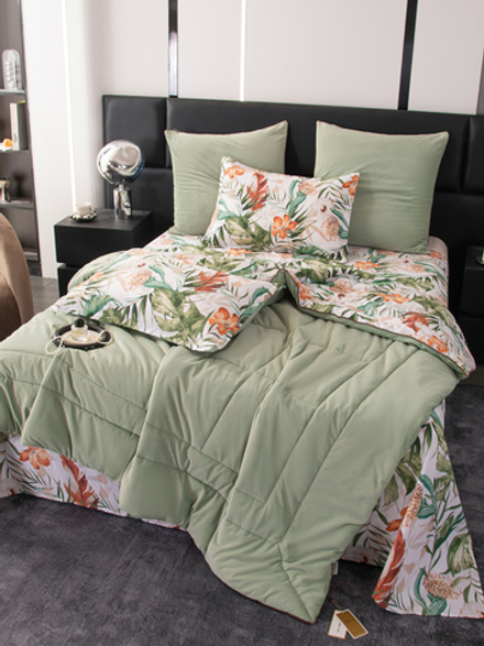 Комплект постельного белья Сатин Velouria Luxe с Одеялом VL017