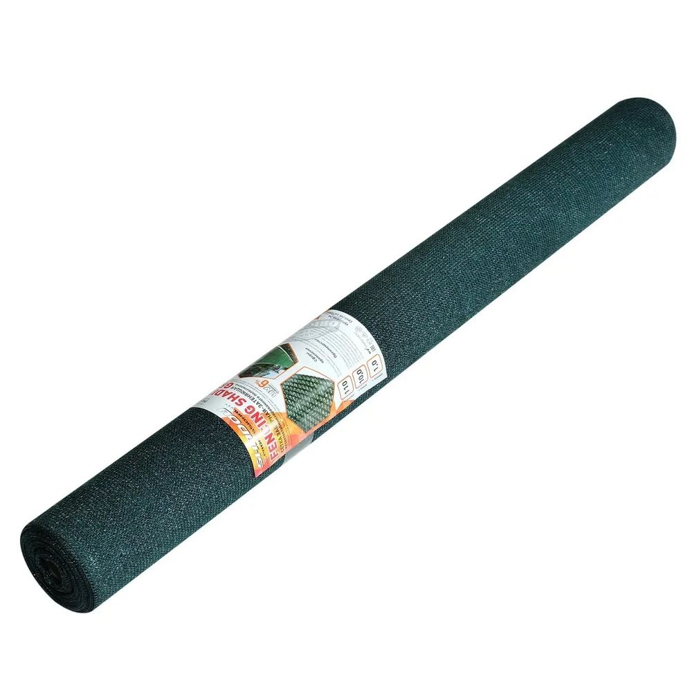 Сетка садовая затеняющая заборная 1,5х10м 90% затенения (плотность 110г/м2)