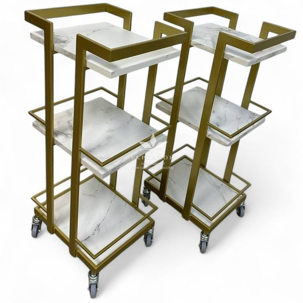 Косметологічний візок Mark 07 Gold ДСП