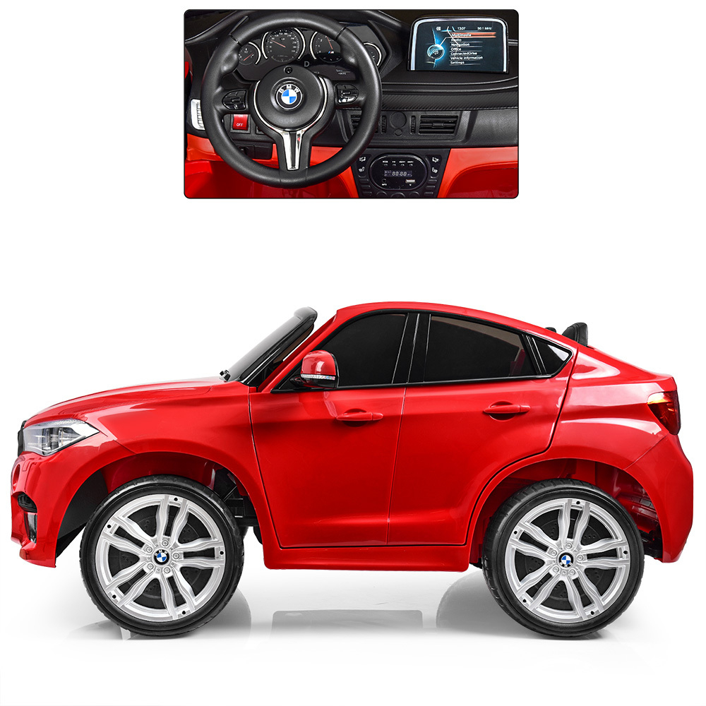 Детский двухместный электромобиль джип BMW X6M "WeKids Cars"