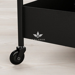 Косметологическая тележка Nissa черная