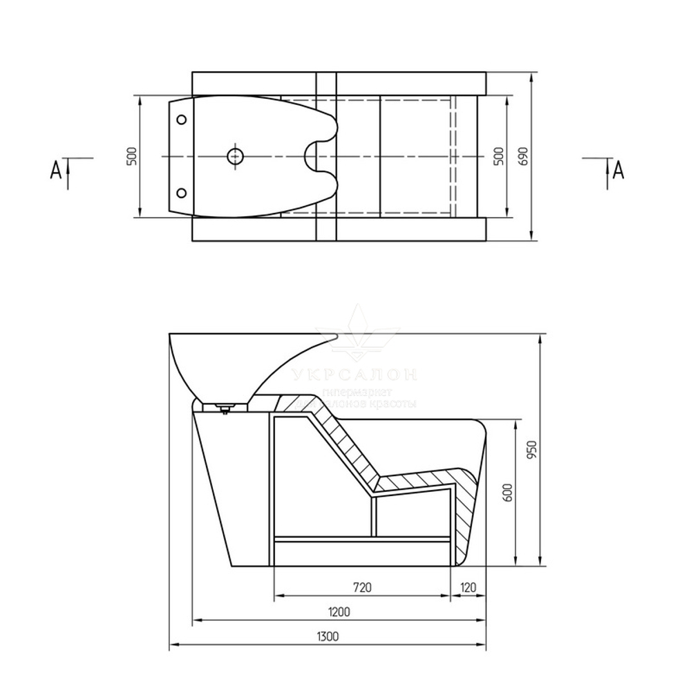 Перукарська мийка 1010