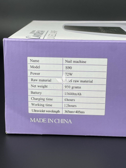 Лампа для маникюра с аккумулятором LED+UV Cordless S90