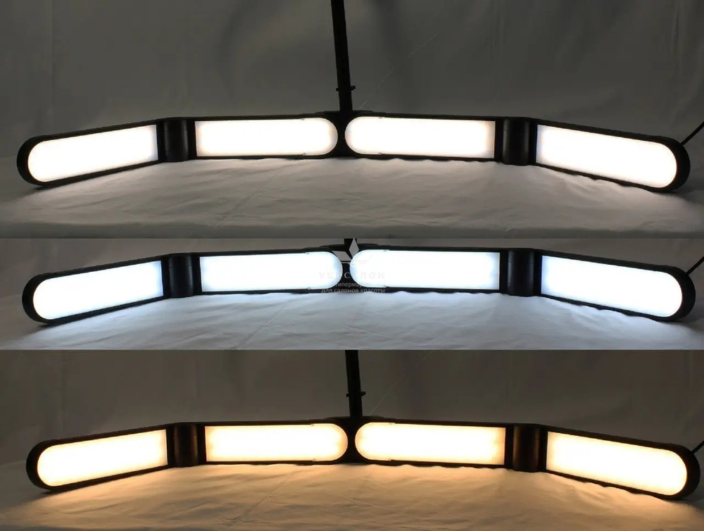 Бестеневая Led лампа для бьюти мастера универсальная F-800F, 36 Вт, черная