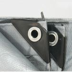 Тент 3х4 от дождя и снега 210г./м2 (серый/коричневый). Усиленные края.