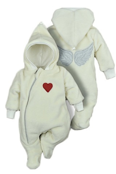Комбінезон з капюшоном "Янголятко", махра ТМ "Sweet Mario"