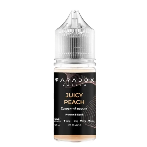 Сольова Рідина Paradox Juice Peach 30мл (Парадокс Персиковий Сік) 30mg | 50mg