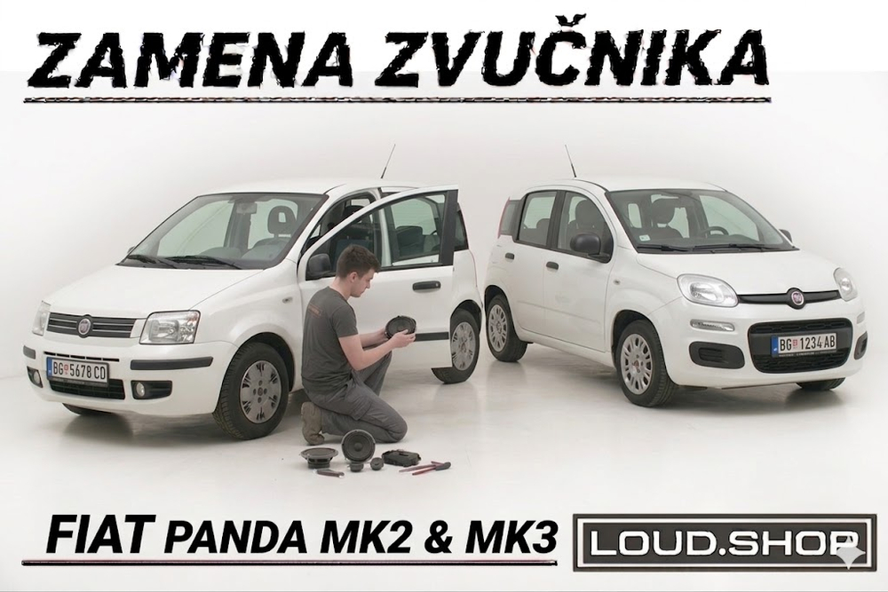 Komplet Zvučnika Fiat Panda Mk2 i Mk3