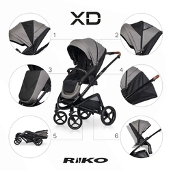 Універсальна коляска 2 в 1 Riko XD PRO