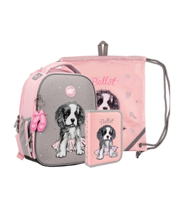 Набір колекційний (рюкзак, сумка, пенал) YES H-100_Collection Doggy Ballet (арт. 559791)