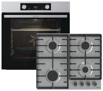 Духова шафа електрична Gorenje BO6735E02X + Варильна поверхня газова GORENJE G642ABX (комплект)
