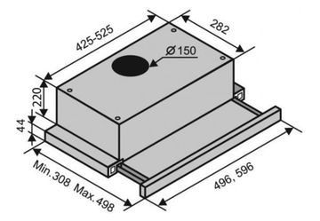 Витяжка VENTOLUX GARDA 60 CREMA (1000) EU