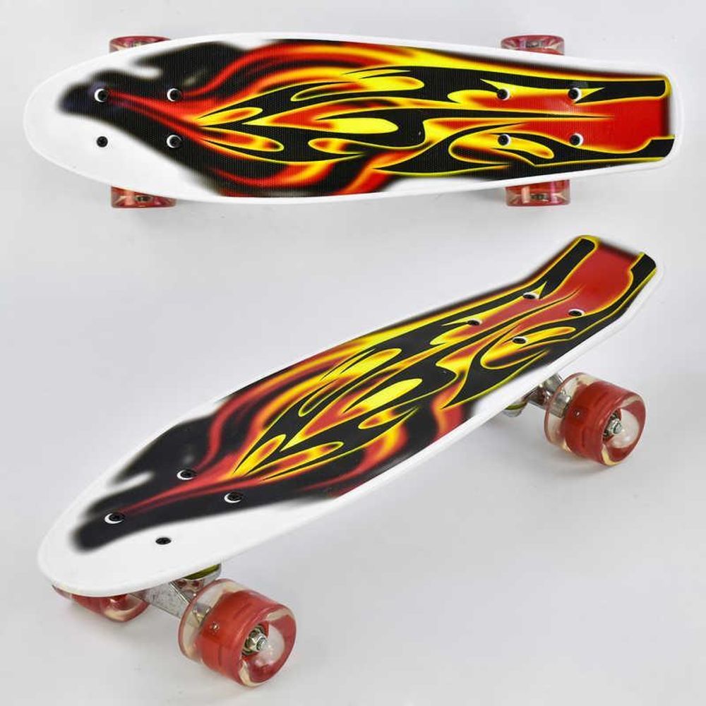 Скейт F 4380 (8) Best Board, доска=55см, колёса PU, СВЕТЯТСЯ, d=6см