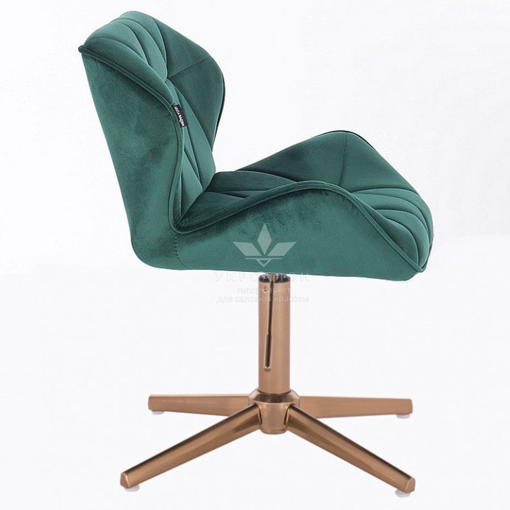 Стільчик клієнта Paris Velor gold cross