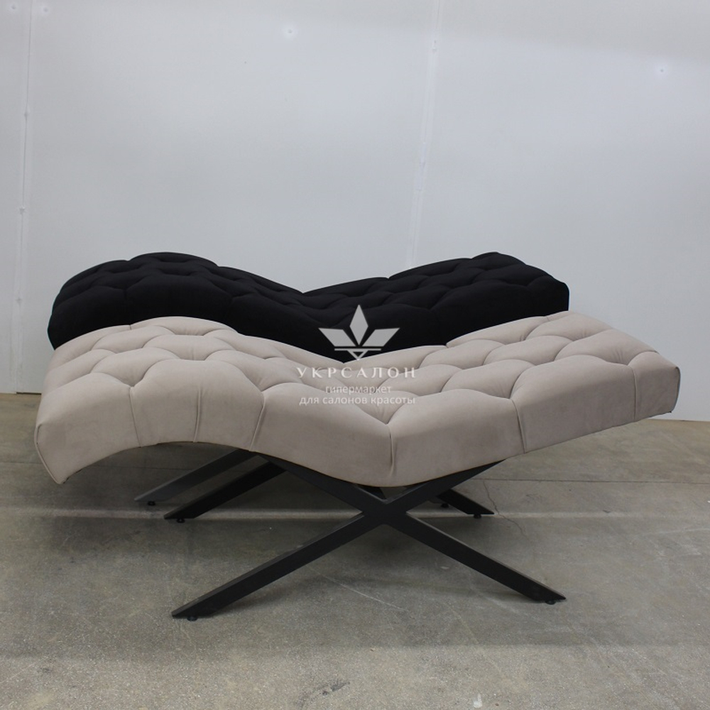 Анатомическая кушетка Mark 555-08 с пуговицами для лашмейкеров и бровистов